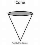 Cone Printable Shape Shapes Template 3d Coloring Clipart Visit Stuff Fun sketch template