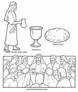 Letzte Abendmahl Bibel Paasverhaal Geschichten Malvorlagen sketch template