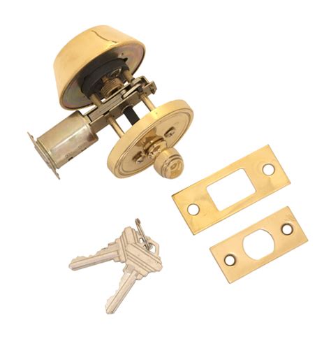 brass accents single cylinder deadbolt   backset direct door hardware