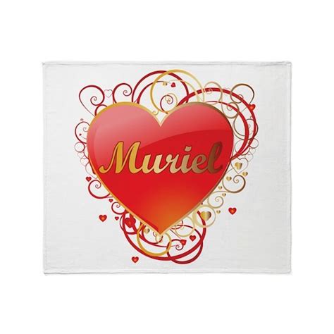 muriel valentines throw blanket by unique girls names online store 39