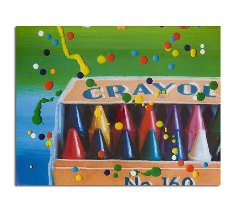 crayola wax drip poster  crayola