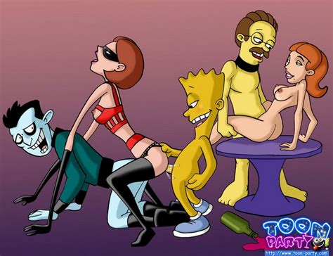 mixed porn toons a drunk party cartoon sex blog
