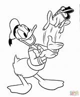 Coloring Donald Duck Pages Mickey Mouse Popular sketch template