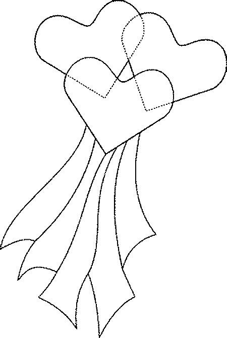 coloring  hearts  ribbons picture valentines day coloring