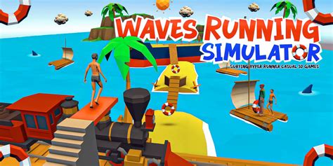 waves running simulator surfing hyper runner casual 3d games