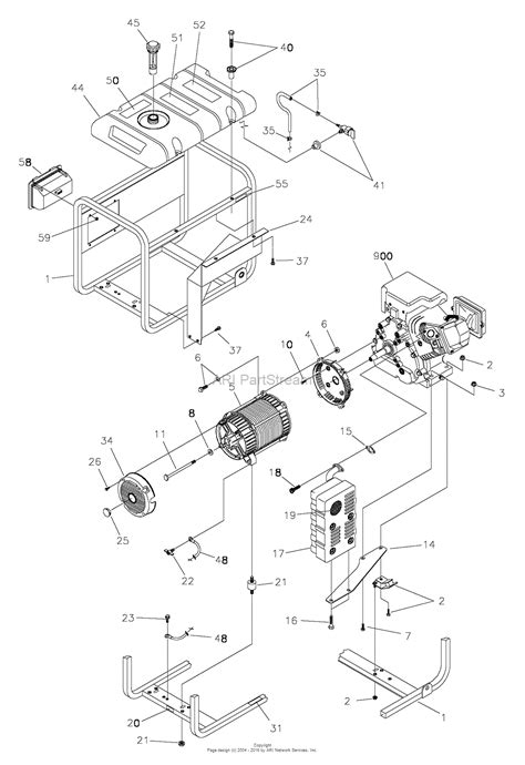 briggs  stratton power products    watt troy bilt parts diagram  main unit
