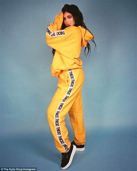 kylie jenner channels ali   yellow thick tracksuit daily mail
