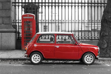 red mini cooper  london photograph  dutourdumonde photography pixels
