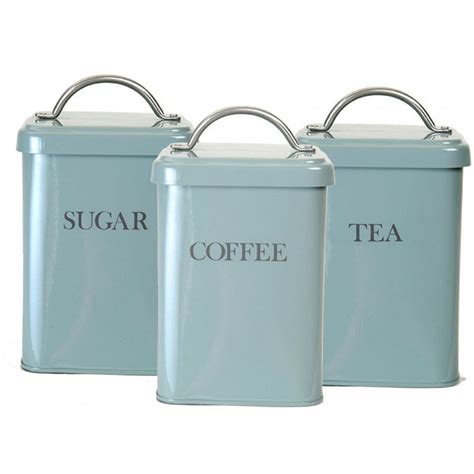 garden trading tea coffee sugar canisters  black  designcouk