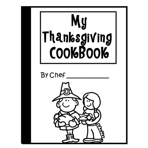 thanksgiving cookbook freebie creative writing