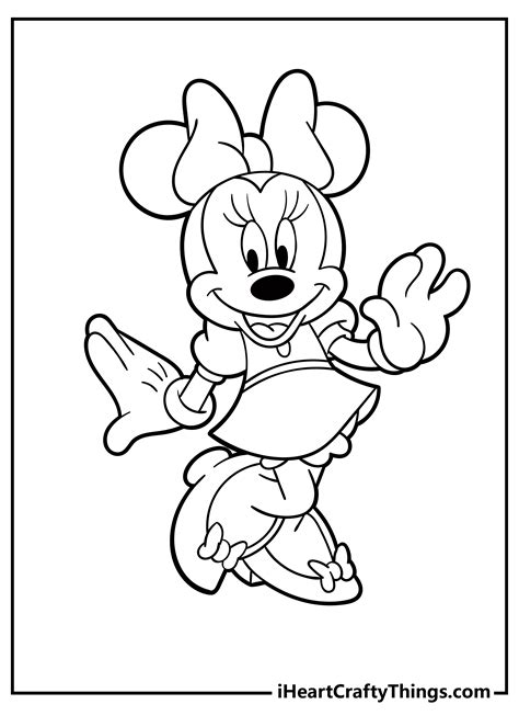 printable minnie mouse coloring pages  printable templates