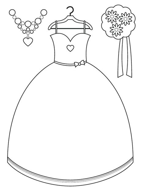 pretty dresses coloring pages  getcoloringscom  printable