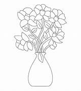 Coloring Flowers Pages Printable sketch template