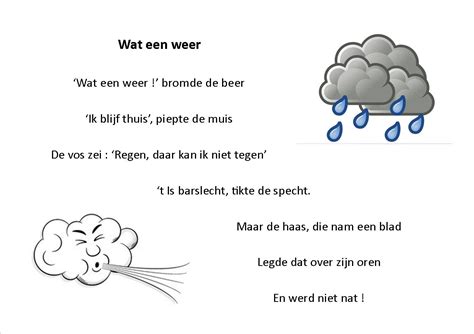 juf githa versje wat een weer