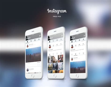 instagram app ui design mockup  downloads