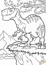 Coloring Allosaurus Pages Drawing Printable sketch template