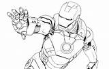 Iron Man Coloring Pages Easy Drawing Mark Ironman Drawings Getdrawings Lineart Getcolorings Color Printable sketch template