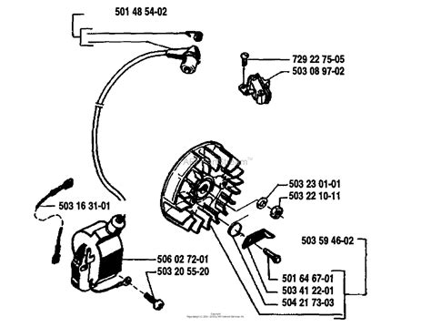 Husqvarna 55 1990 01 Parts Diagram For Ignition Flywheel