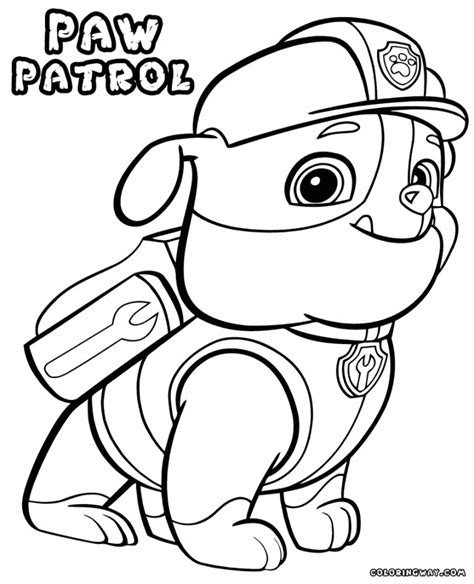 marshall paw patrol coloring page  paw patrol coloring pages