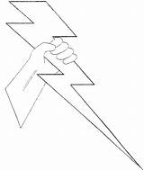 Zeus Bolt Lightning Coloring Lighting Color Cliparts Drawn Clipart Clip Library Luna Line sketch template
