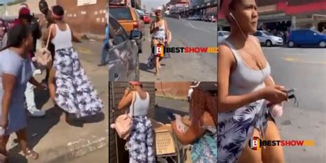Women Harasses Beautiful Lady In Public For Wearing Indecent Clothes