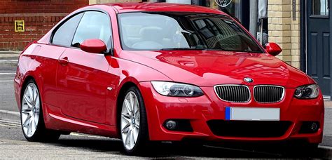 red bmw coupe car  stock photo public domain pictures