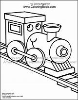 Coloring Book Train Trains Pages Copy Engine sketch template