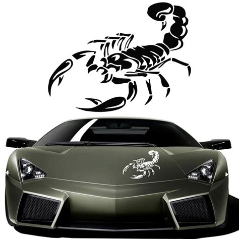 car styling 3d car stickers for auto motorcycle ferocious scorpion