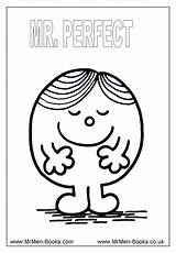 Mr Colouring Pages Perfect Coloring Men Books Mrmen Sheets sketch template