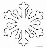 Snowflake Coloring Pages Printable Kids Simple Cool2bkids Snowflakes Color Easy Drawing Snow Template Sheets Christmas Print Stencil Paper Choose Board sketch template