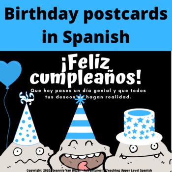 birthday cards  spanish  adventures  upper level spanish teaching
