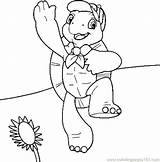 Franklin Coloring Turtle Pages Color Ben Printable Getcolorings Benjamin sketch template