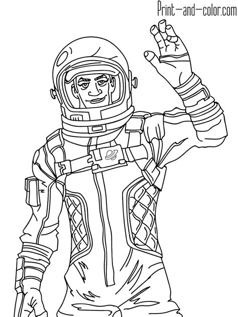 fortnite battle royale coloring page mission specialist coloring