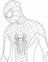Amazing Line Spider Man Drawing Spiderman Andrew Garfield Getdrawings sketch template