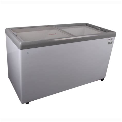 kelvinator kcnfwh  cubic foot chest freezer  sliding glass top wasserstrom