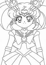 Coloring Pages Sailor Moon Mini Camping Introduced Lineart Popular sketch template