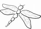 Dragonfly Libelle Dragonflies Ausmalbilder sketch template