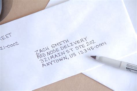 address  envelope   person   business correct