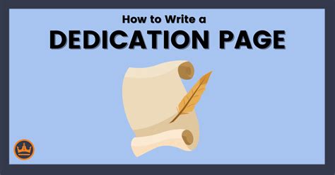 write  dedication page  complete guide