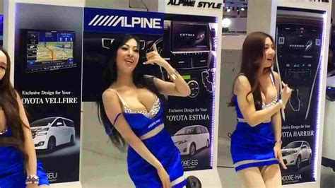 watch what these sexy awkward dancers doing in a motorshow trends in