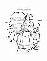 Coloring Pages Bible Kids Abram Travels Stories Genesis Popular Church sketch template