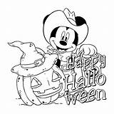 Halloween Coloring Pages Printable Mickey Mouse Worksheets Color Sheets Printablee Activity Via sketch template