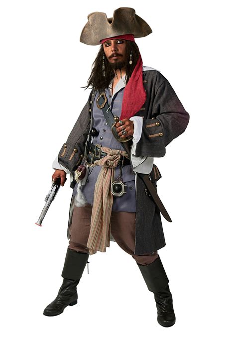 size realistic caribbean pirate costume