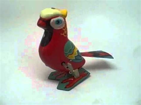 wwwconnectiblesnet vintage wind  toy jumping parrot tin youtube