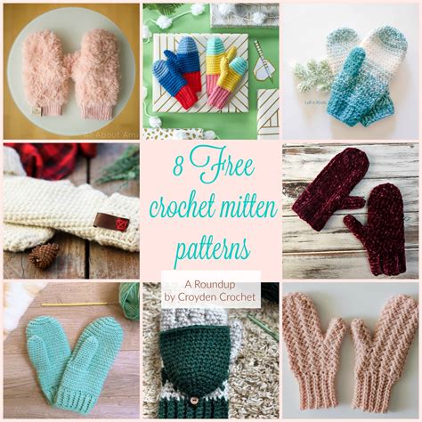 crochet mitten patterns  beginner crocheters