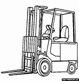 Forklift Coloring Pages Truck Trucks Online Tractor Drawing Kids Color Baler Construction Thecolor Sheets Certified Hay Abc Template Books Monster sketch template