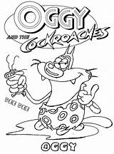 Oggy Cockroaches Page5 Cucarachas Cafards Coloringonly sketch template