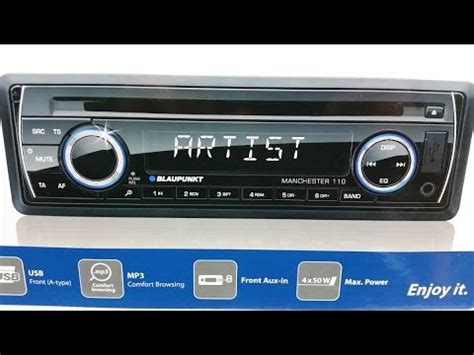 install radio cd blaupunkt  smart car youtube