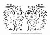 Flaky Friends Tree Happy Drawing Draw Step sketch template