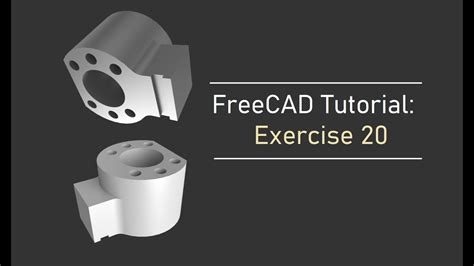 Freecad Tutorial Exercise 20 Creation 3d Model For Begginers Youtube